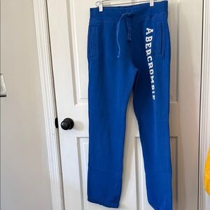 Abercrombie & Fitch Blue Wide Leg Pants